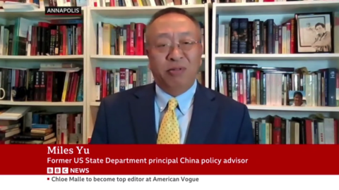 Miles Yu appears on the BBC and CBS to discuss Beijing’s military parade, arguing that it is meant to project authoritarian showmanship and a tool of strategic signaling against the West.