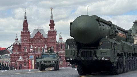 Russia commemorates the end of the Second World War with a large military parade on Red Square in Moscow on May 9, 2025. (Getty Images)