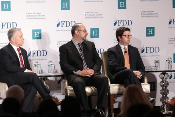 Mokhtar Awad, Jonathan Schanzer, Samuel Tadros, Eric Trager, and Tom Gjelten speak on a panel at this conference.