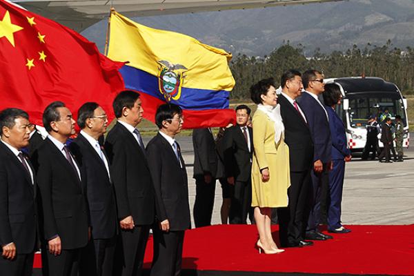 Chinese President Xi Jinping during an official visit to Ecuador, November 17, 2016 (Andrés Lema/ACGEcuador)