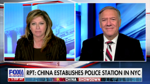 Mike Pompeo appears on Fox Business to talk about Chinese police activity in the US