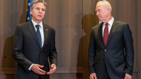 Secretary of State Antony J. Blinken meets with Israeli Defense Minister Yoav Gallant in Jerusalem on January 31, 2023. [State Department photo by Ron Przysucha/ Public Domain]