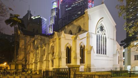 St John's Cathedral in Hong Kong. (Getty Images)