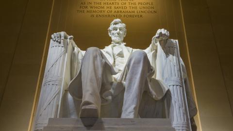 A view of the Lincoln Memorial in Washington, DC. (Getty Images)