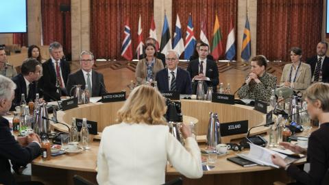 Joint Expeditionary Force (JEF) Leaders' Summit in Oslo on May 9, 2025. (Alastair Grant via Getty Images)