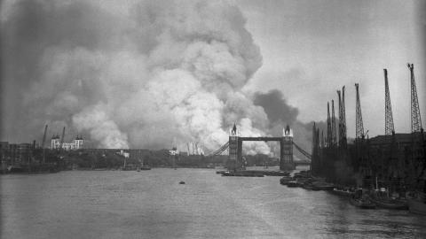 London during the Battle of Britain on September 7, 1940. (Keystone via Getty Images)
