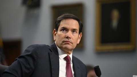 Secretary of State Marco Rubio testifies before the House Committee on Appropriations Subcommittee on National Security, Department of State, and Related Programs at the Rayburn House Office Building on May 21, 2025, in Washington, DC. (John McDonnell via Getty Images)