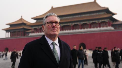 British Prime Minister Keir Starmer visits the Forbidden City on January 29, 2026, in Beijing. (Getty Images)