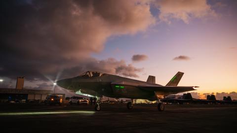 A U.S. Air Force F-35A Lightning II taxis following military actions in Venezuela in support of Operation Absolute Resolve, Jan. 3, 2026. U.S. military forces are deployed to the Caribbean in support of the U.S. Southern Command mission, Department of War-directed operations, and the president’s priorities to disrupt illicit drug trafficking and protect the homeland. (U.S. Air Force Photo)