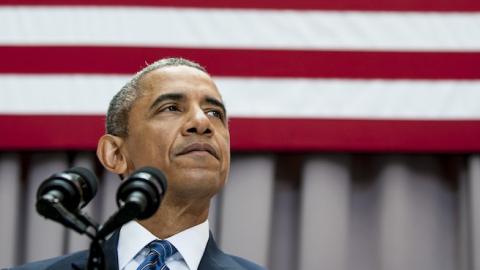 U.S. President Barack Obama speaks about the Iran nuclear agreement August 5, 2015 at American University in Washington, DC. (Pete Marovich-Pool/Getty Images)