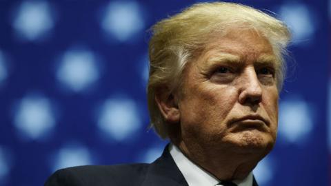 President-elect Donald Trump looks on during a rally at the DeltaPlex Arena, December 9, 2016 in Grand Rapids, Michigan. (Drew Angerer/Getty Images)