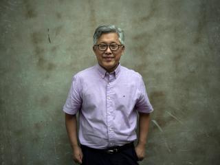 Ezra Jin Mingri, head pastor of Zion Church, is seen on September 12, 2018, in Beijing, days after authorities shut down one of China’s largest “underground” Protestant churches. (Getty Images)
