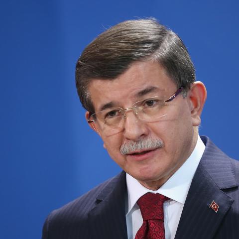 Turkish Prime Minister Ahmet Davutoglu on January 22, 2016, in Berlin, Germany. (Photo by Sean Gallup/Getty Images)