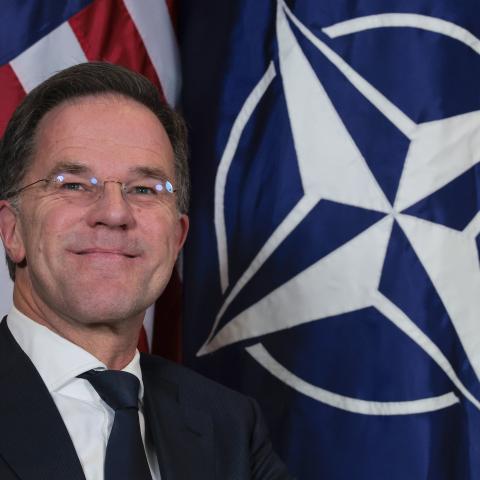 NATO Secretary General Mark Rutte attends a bilateral meeting with President Donald Trump on the sidelines of the World Economic Forum’s annual meeting on January 21, 2026, in Davos, Switzerland. (Getty Images)